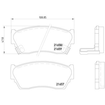 Hella Pagid 355016351 Disc Brake Pad product image 2 of 2
