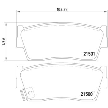 Hella Pagid 355016371 Disc Brake Pad product image 2 of 2