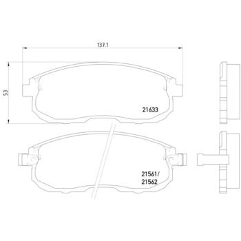 Hella Pagid 355016381 Disc Brake Pad product image 2 of 2