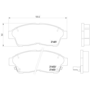 Hella Pagid 355016421 Disc Brake Pad product image 1 of 2