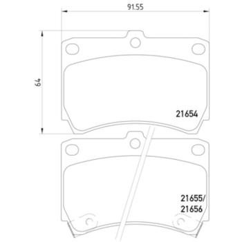 Hella Pagid 355016431 Disc Brake Pad product image 2 of 2
