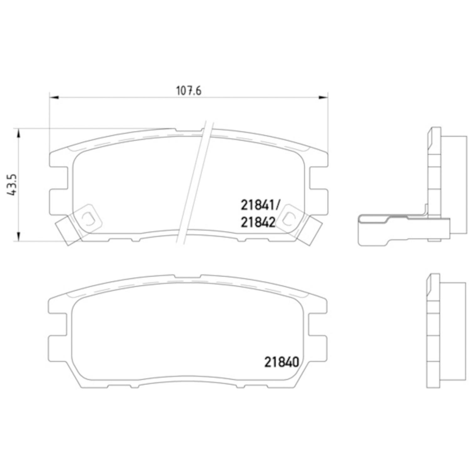 Hella Pagid 355016471 Disc Brake Pad product image 2 of 2