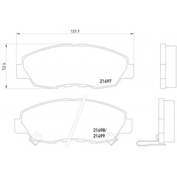 Hella Pagid 355016511 Disc Brake Pad product image 1 of 2