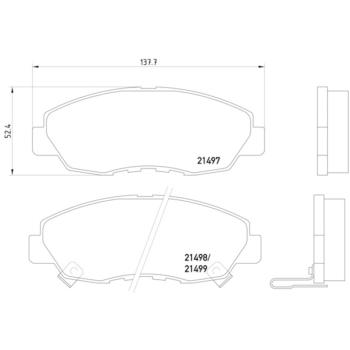 Hella Pagid 355016511 Disc Brake Pad product image 2 of 2