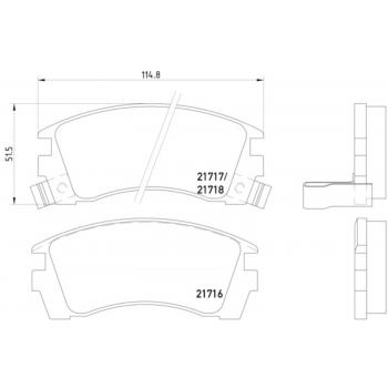 Hella Pagid 355016551 Disc Brake Pad product image 1 of 1