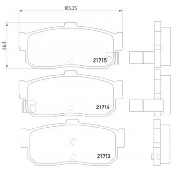 Hella Pagid 355016561 Disc Brake Pad product image 1 of 1