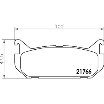 Hella Pagid 355016711 Disc Brake Pad product image 3 of 4
