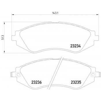 Hella Pagid 355017141 Disc Brake Pad product image 1 of 1