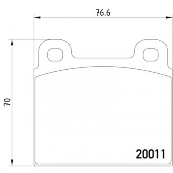 Hella Pagid 355017451 Disc Brake Pad product image 1 of 1