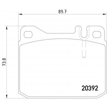 Hella Pagid 355017461 Disc Brake Pad product image 1 of 1