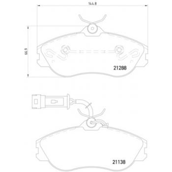 Hella Pagid 355017911 Disc Brake Pad product image 1 of 1