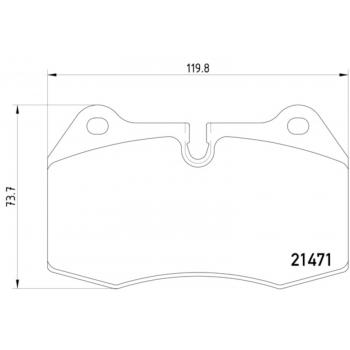 Hella Pagid 355018211 Disc Brake Pad product image 1 of 1