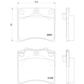 Hella Pagid 355018381 Disc Brake Pad product image 1 of 1