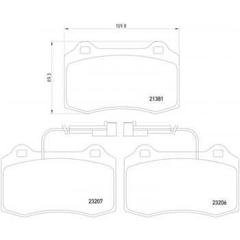 Hella Pagid 355018421 Disc Brake Pad product image 1 of 1