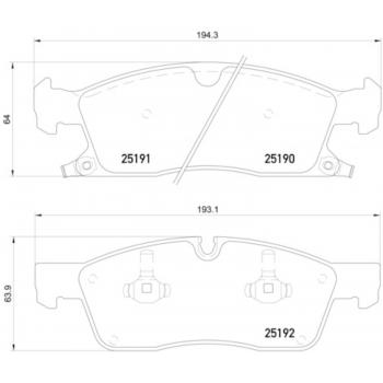 Hella Pagid 355019621 Disc Brake Pad product image 1 of 1
