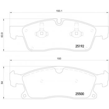Hella Pagid 355019701 Disc Brake Pad product image 1 of 1