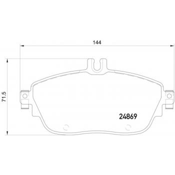 Hella Pagid 355019721 Disc Brake Pad product image 1 of 1