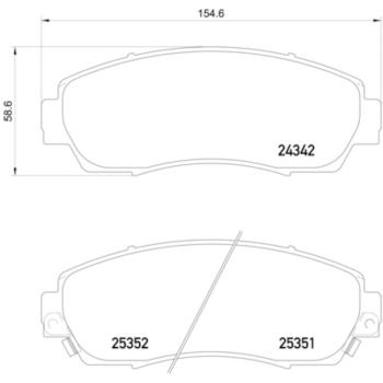 Hella Pagid 355019761 - Disc Brake Pad Hella Pagid 355019761 Disc Brake Pad product image 1 of 1