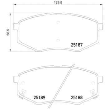 Hella Pagid 355019791 Disc Brake Pad product image 1 of 1
