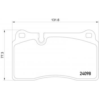 Hella Pagid 355019941 Disc Brake Pad product image 1 of 1