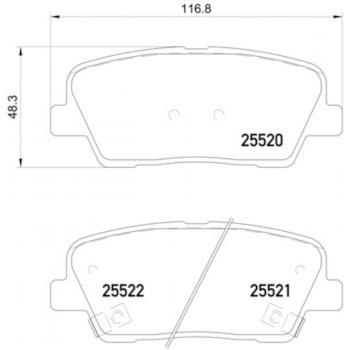 Hella Pagid 355020101 - Disc Brake Pad Hella Pagid 355020101 Disc Brake Pad product image 1 of 1
