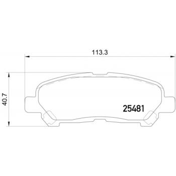Hella Pagid 355020131 Disc Brake Pad product image 1 of 1