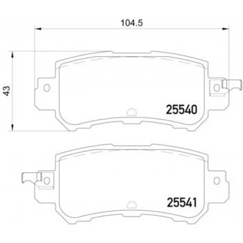 Hella Pagid 355020151 Disc Brake Pad product image 1 of 1