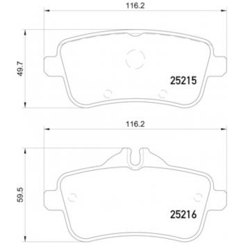 Hella Pagid 355020161 Disc Brake Pad product image 1 of 1