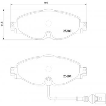 Hella Pagid 355020191 Disc Brake Pad product image 1 of 1