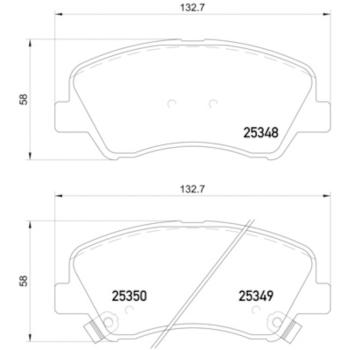 Hella Pagid 355020231 Disc Brake Pad product image 1 of 1