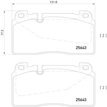 Hella Pagid 355020251 Disc Brake Pad product image 3 of 4