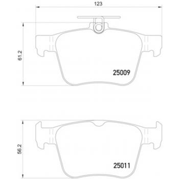 Hella Pagid 355020261 Disc Brake Pad product image 1 of 1