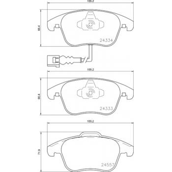 Hella Pagid 355020321 Disc Brake Pad product image 1 of 1