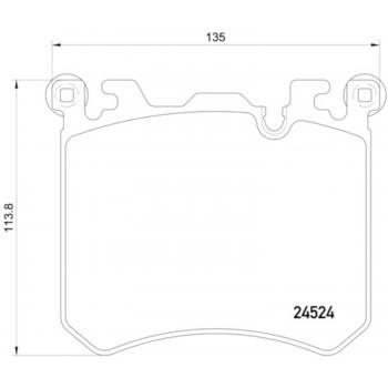 Hella Pagid 355020431 Disc Brake Pad product image 1 of 1