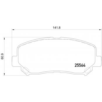 Hella Pagid 355020511 - Disc Brake Pad Hella Pagid 355020511 Disc Brake Pad product image 1 of 1