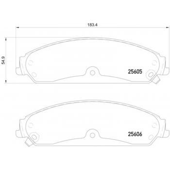 Hella Pagid 355020541 Disc Brake Pad product image 1 of 1