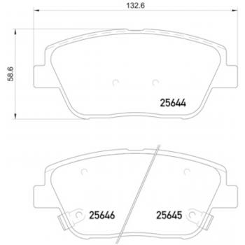 Hella Pagid 355020551 Disc Brake Pad product image 1 of 1