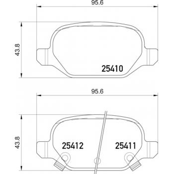 Hella Pagid 355020751 - Disc Brake Pad Hella Pagid 355020751 Disc Brake Pad product image 1 of 1