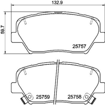 Hella Pagid 355020871 Disc Brake Pad product image 3 of 4