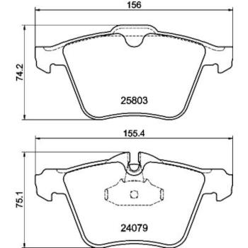 Hella Pagid 355020921 Disc Brake Pad product image 2 of 2