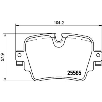 Hella Pagid 355021161 Disc Brake Pad product image 1 of 1