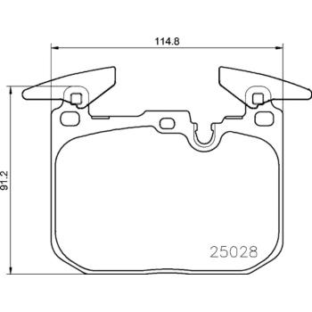 Hella Pagid 355021271 Disc Brake Pad product image 4 of 4