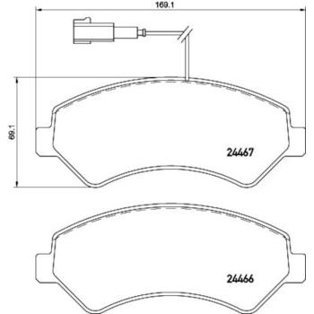 Hella Pagid 355021281 Disc Brake Pad product image 2 of 2