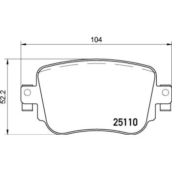 Hella Pagid 355021291 Disc Brake Pad product image 4 of 4