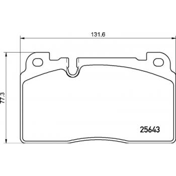 Hella Pagid 355021331 Disc Brake Pad product image 1 of 1