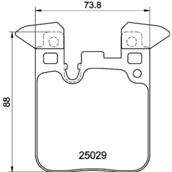 Hella Pagid 355021341 Disc Brake Pad product image 2 of 2
