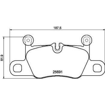 Hella Pagid 355021351 Disc Brake Pad product image 2 of 2