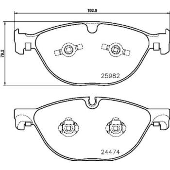 Hella Pagid 355021381 Disc Brake Pad product image 2 of 2