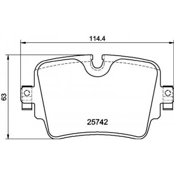 Hella Pagid 355021391 Disc Brake Pad product image 1 of 1