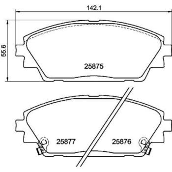 Hella Pagid 355021421 Disc Brake Pad product image 2 of 2